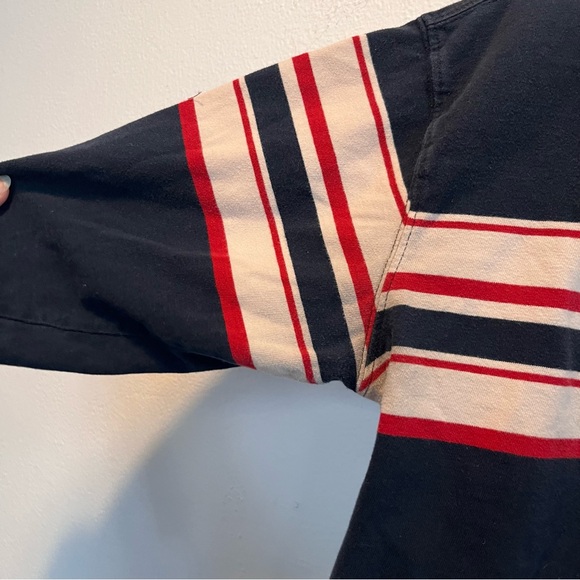 Vintage 100% Cotton GAP Kids Striped Cropped Long Sleeve - Picture 3 of 5